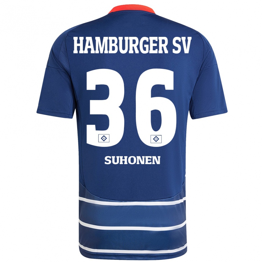 Women Football Anssi Suhonen #36 Dark Blue Away Jersey 2024/25 T-Shirt Nz