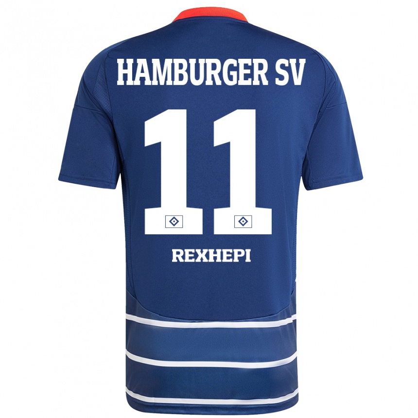 Women Football Arlind Rexhepi #11 Dark Blue Away Jersey 2024/25 T-Shirt Nz