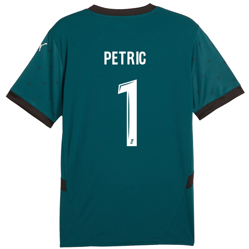 Women Football Denis Petric #1 Dark Green Away Jersey 2024/25 T-Shirt Nz