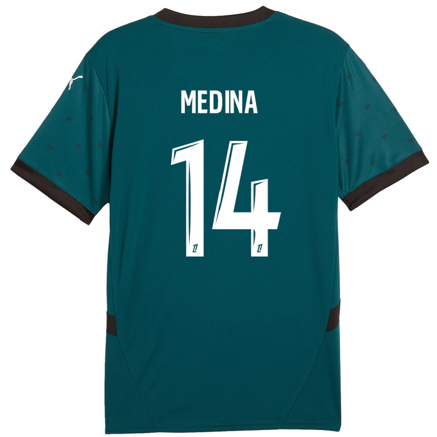 Women Football Facundo Medina #14 Dark Green Away Jersey 2024/25 T-Shirt Nz