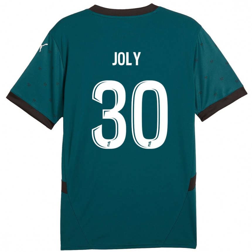 Women Football Blandine Joly #30 Dark Green Away Jersey 2024/25 T-Shirt Nz