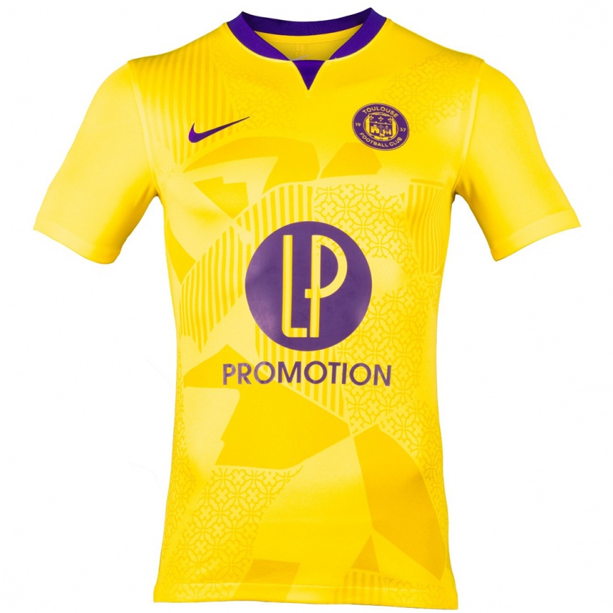 Women Football Ismael Sylla Touré #0 Yellow Purple Away Jersey 2024/25 T-Shirt Nz