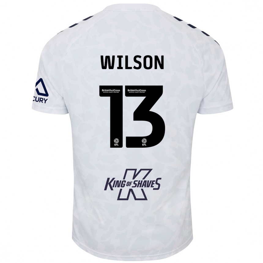 Women Football Ben Wilson #13 White Away Jersey 2024/25 T-Shirt Nz