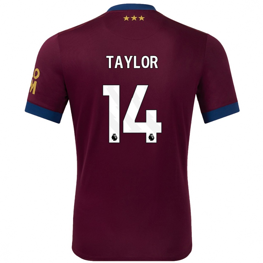 Women Football Jack Taylor #14 Brown Away Jersey 2024/25 T-Shirt Nz