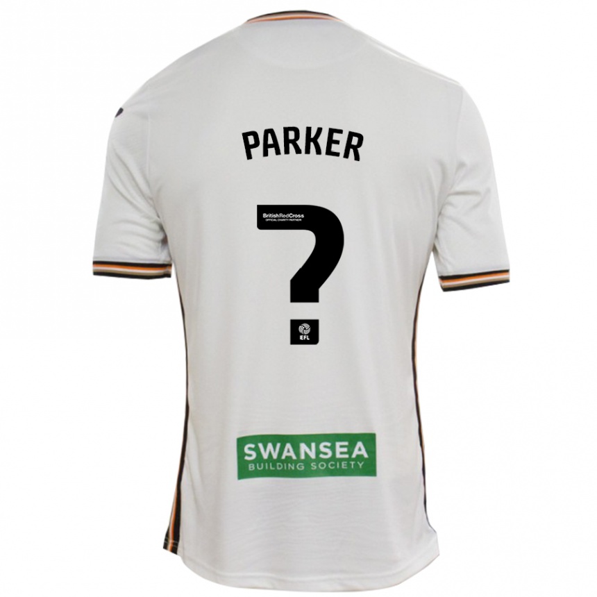 Kids Football Arthur Parker #0 White Home Jersey 2024/25 T-Shirt Nz