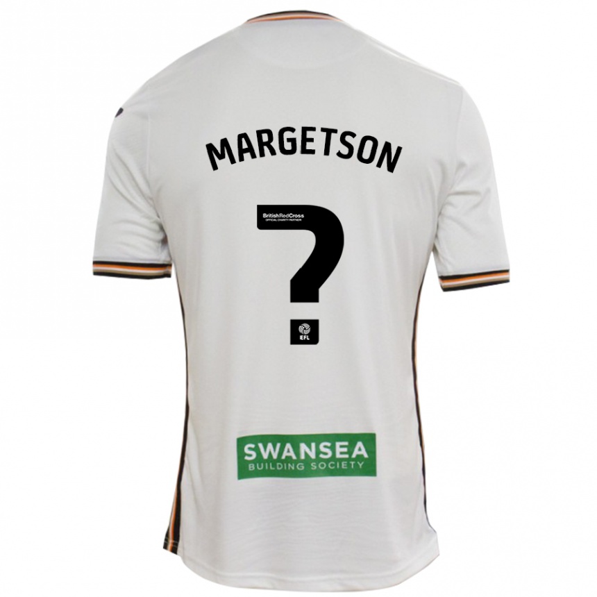 Kids Football Kit Margetson #0 White Home Jersey 2024/25 T-Shirt Nz