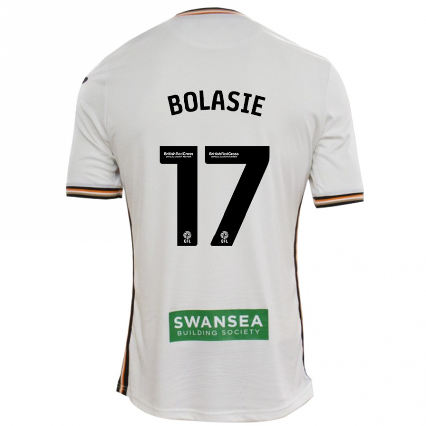 Kids Football Yannick Bolasie #17 White Home Jersey 2024/25 T-Shirt Nz