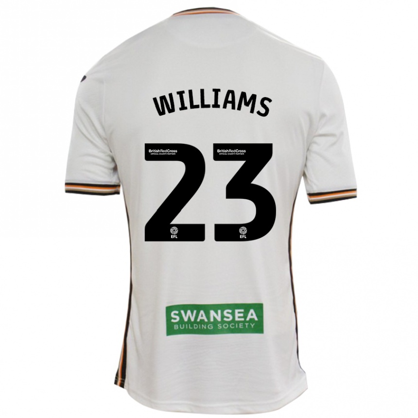 Kids Football Jessica Williams #23 White Home Jersey 2024/25 T-Shirt Nz