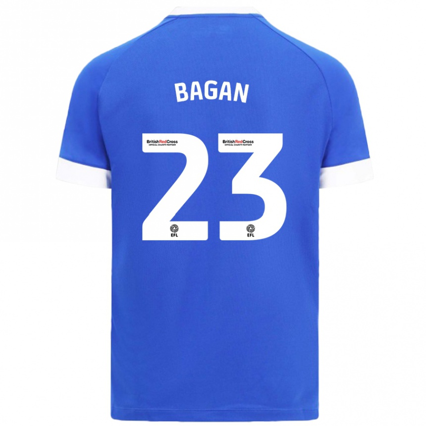 Kids Football Joel Bagan #23 Sky Blue Home Jersey 2024/25 T-Shirt Nz