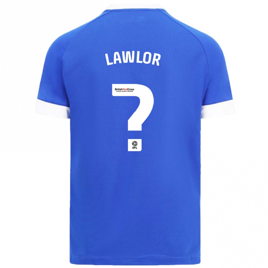 Kids Football Dylan Lawlor #0 Sky Blue Home Jersey 2024/25 T-Shirt Nz