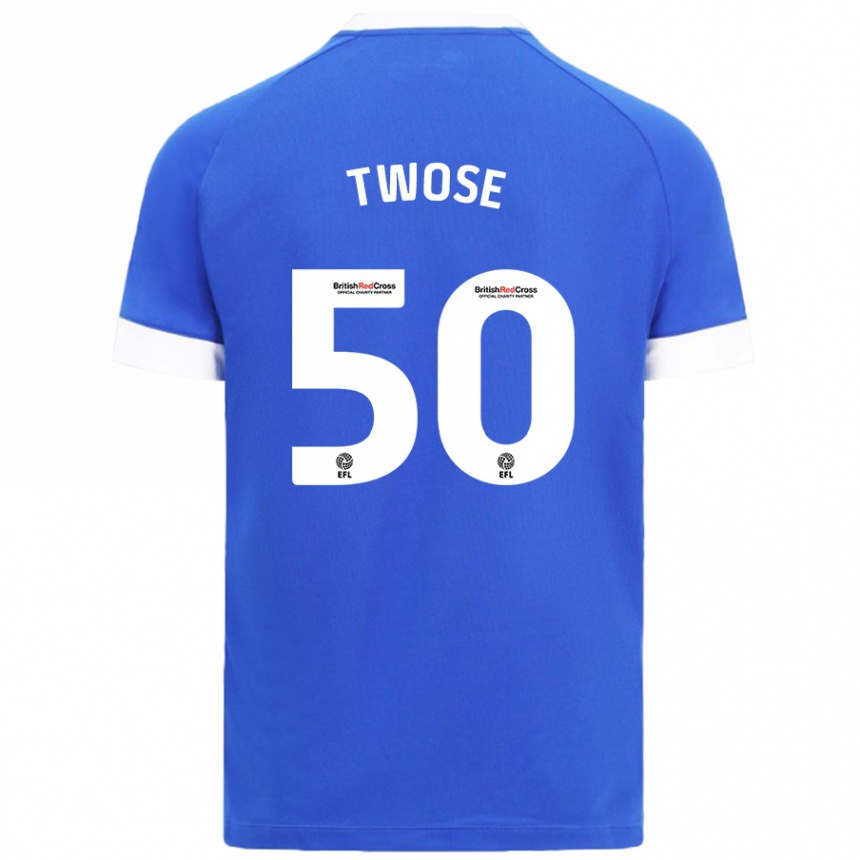 Kids Football Cody Twose #50 Sky Blue Home Jersey 2024/25 T-Shirt Nz