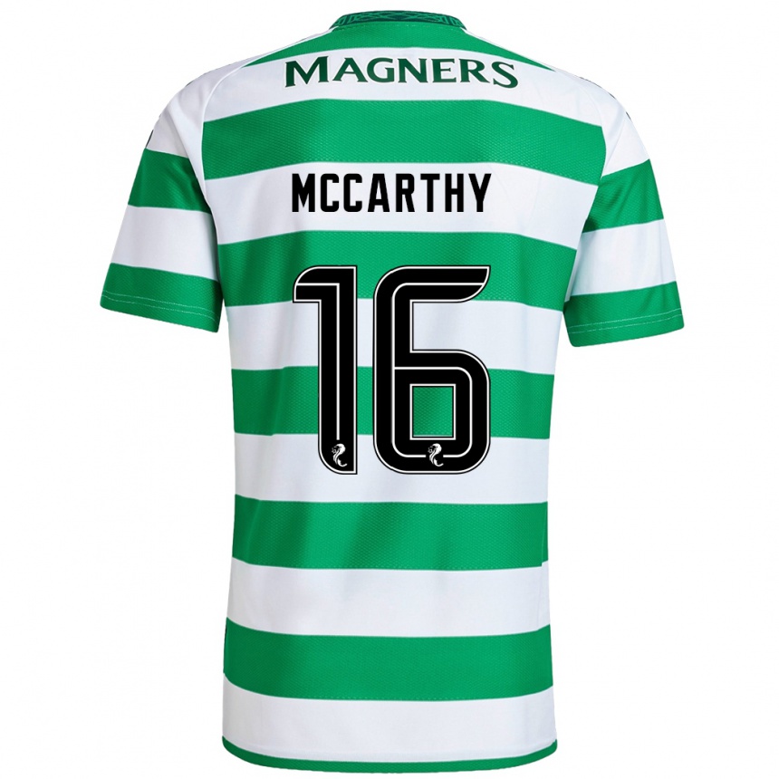 Kids Football James Mccarthy #16 Green White Home Jersey 2024/25 T-Shirt Nz