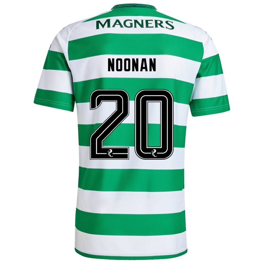 Kids Football Saoirse Noonan #20 Green White Home Jersey 2024/25 T-Shirt Nz