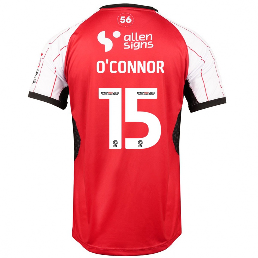 Kids Football Paudie O'connor #15 White Home Jersey 2024/25 T-Shirt Nz