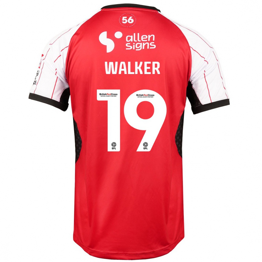 Kids Football Tyler Walker #19 White Home Jersey 2024/25 T-Shirt Nz