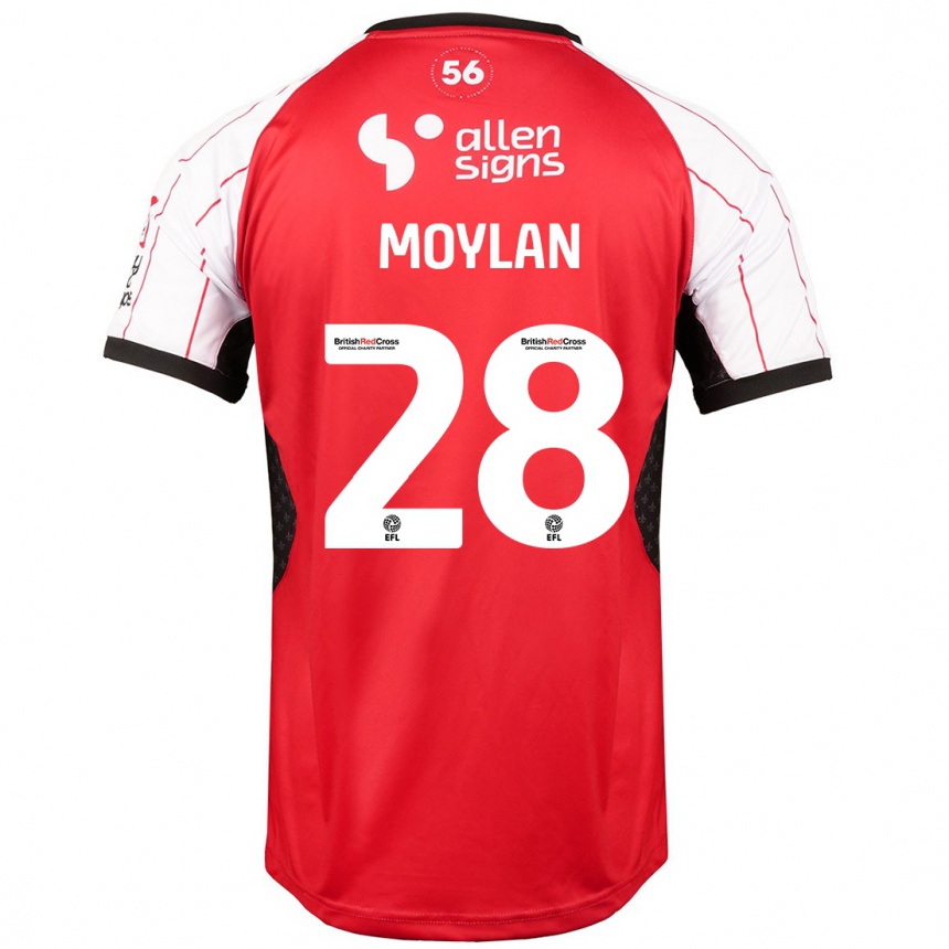 Kids Football Jack Moylan #28 White Home Jersey 2024/25 T-Shirt Nz