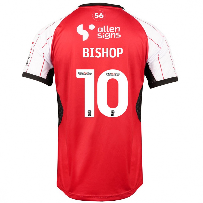 Kids Football Teddy Bishop #10 White Home Jersey 2024/25 T-Shirt Nz