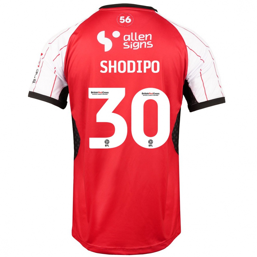 Kids Football Olamide Shodipo #30 White Home Jersey 2024/25 T-Shirt Nz