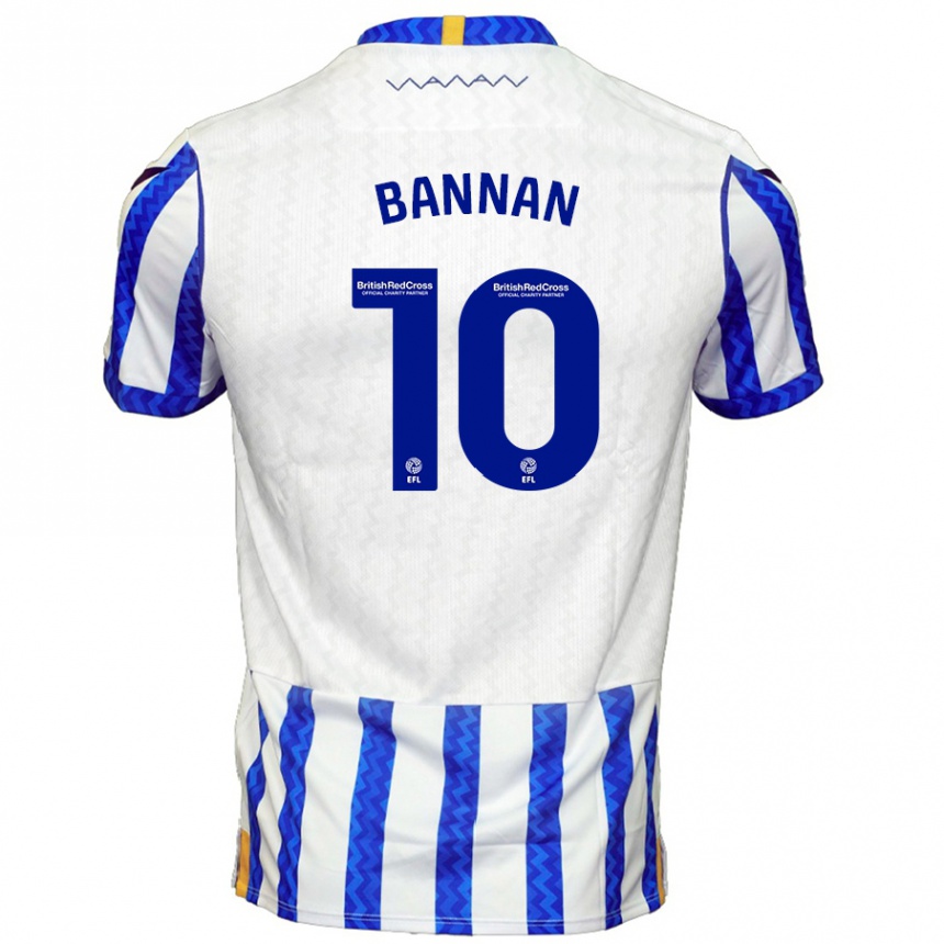 Kids Football Barry Bannan #10 Blue White Home Jersey 2024/25 T-Shirt Nz