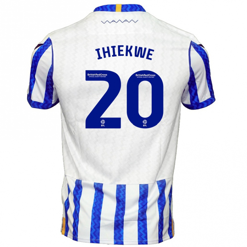 Kids Football Michael Ihiekwe #20 Blue White Home Jersey 2024/25 T-Shirt Nz