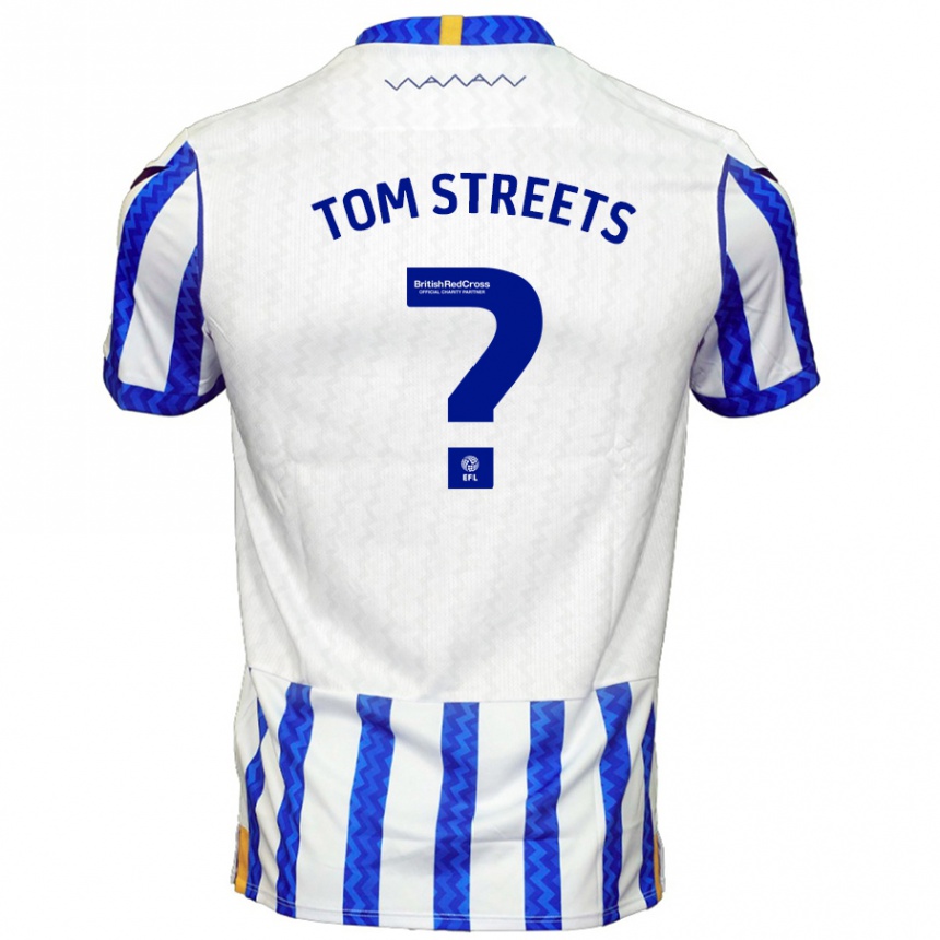 Kids Football Tom Streets #0 Blue White Home Jersey 2024/25 T-Shirt Nz