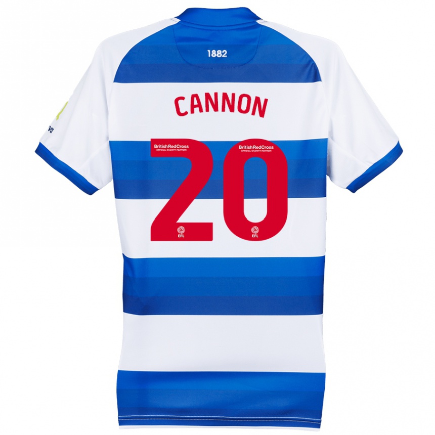 Kids Football Reggie Cannon #20 White Blue Home Jersey 2024/25 T-Shirt Nz