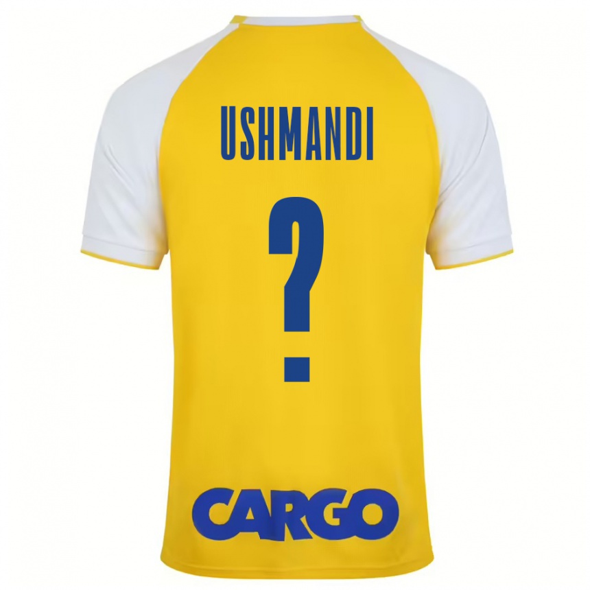 Kids Football Anar Ushmandi #0 Yellow White Home Jersey 2024/25 T-Shirt Nz