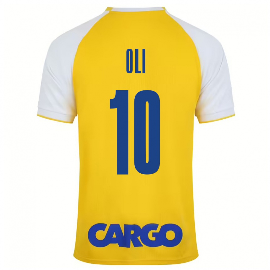 Kids Football Ido Oli #10 Yellow White Home Jersey 2024/25 T-Shirt Nz