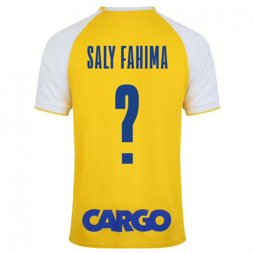 Kids Football Israel Saly Fahima #0 Yellow White Home Jersey 2024/25 T-Shirt Nz