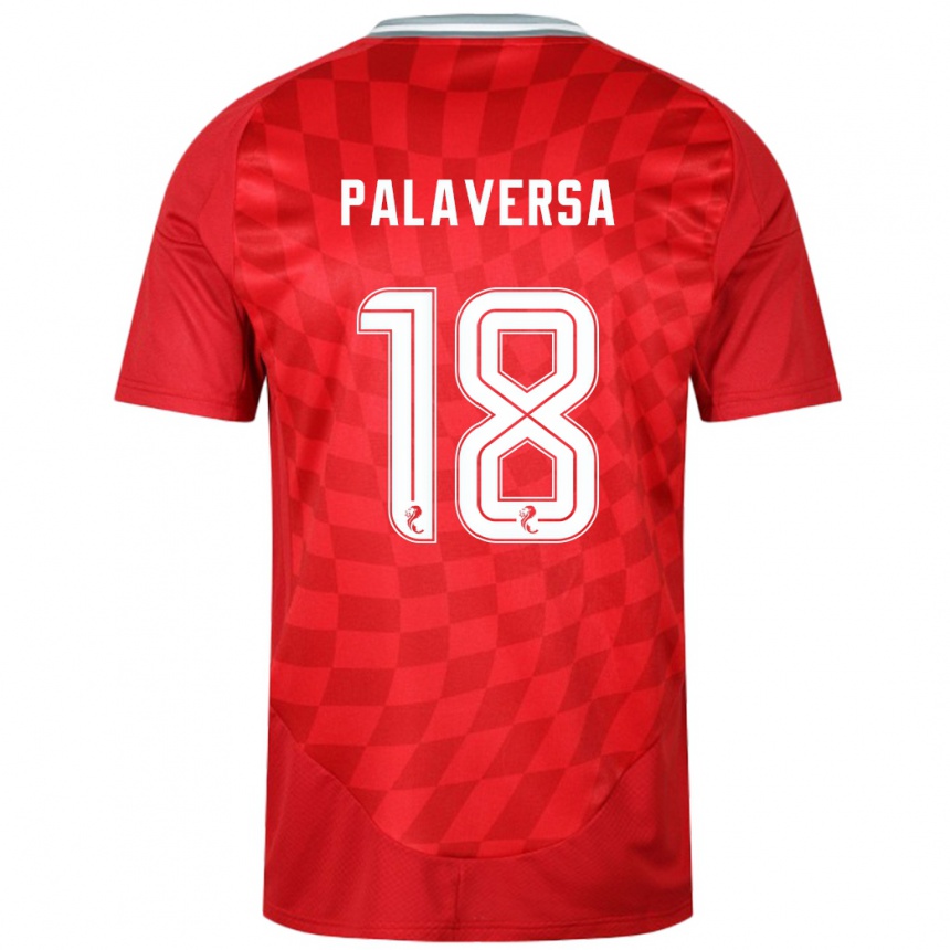 Kids Football Ante Palaversa #18 Red Home Jersey 2024/25 T-Shirt Nz