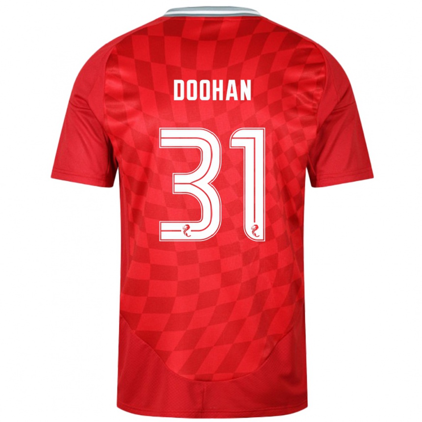 Kids Football Ross Doohan #31 Red Home Jersey 2024/25 T-Shirt Nz