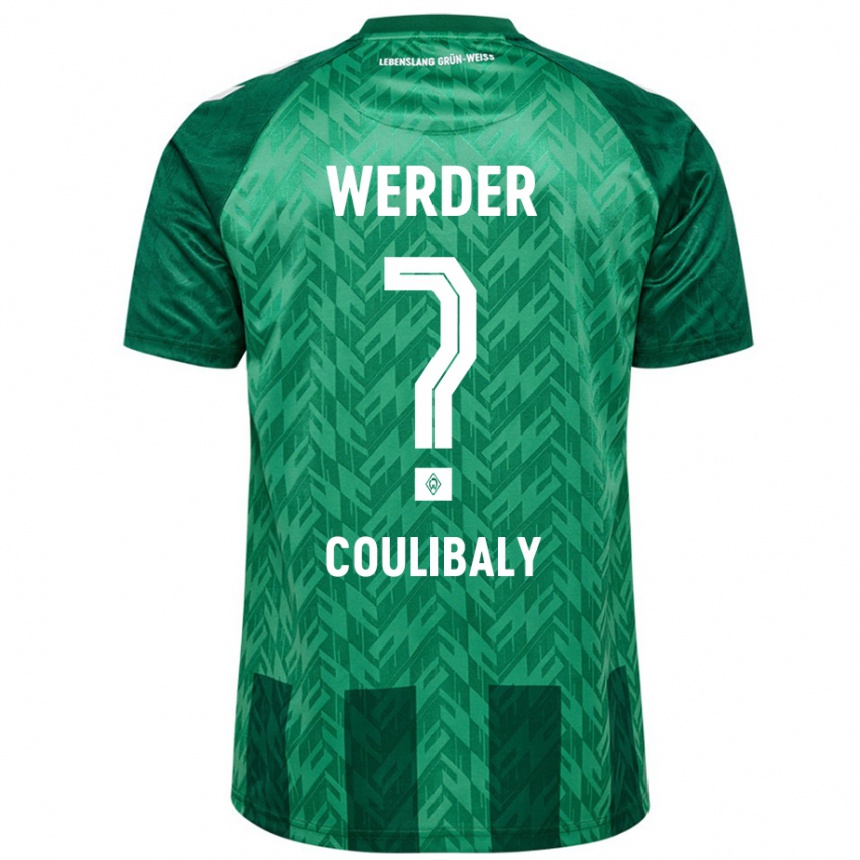 Kids Football Karim Coulibaly #0 Green Home Jersey 2024/25 T-Shirt Nz