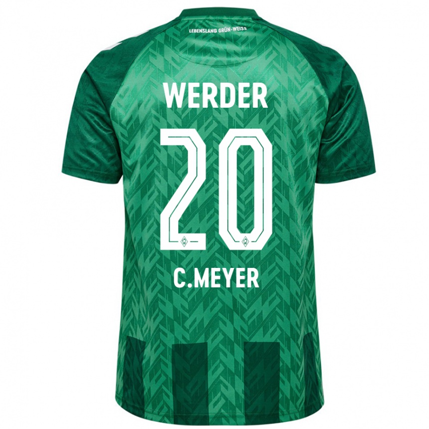 Kids Football Christin Meyer #20 Green Home Jersey 2024/25 T-Shirt Nz