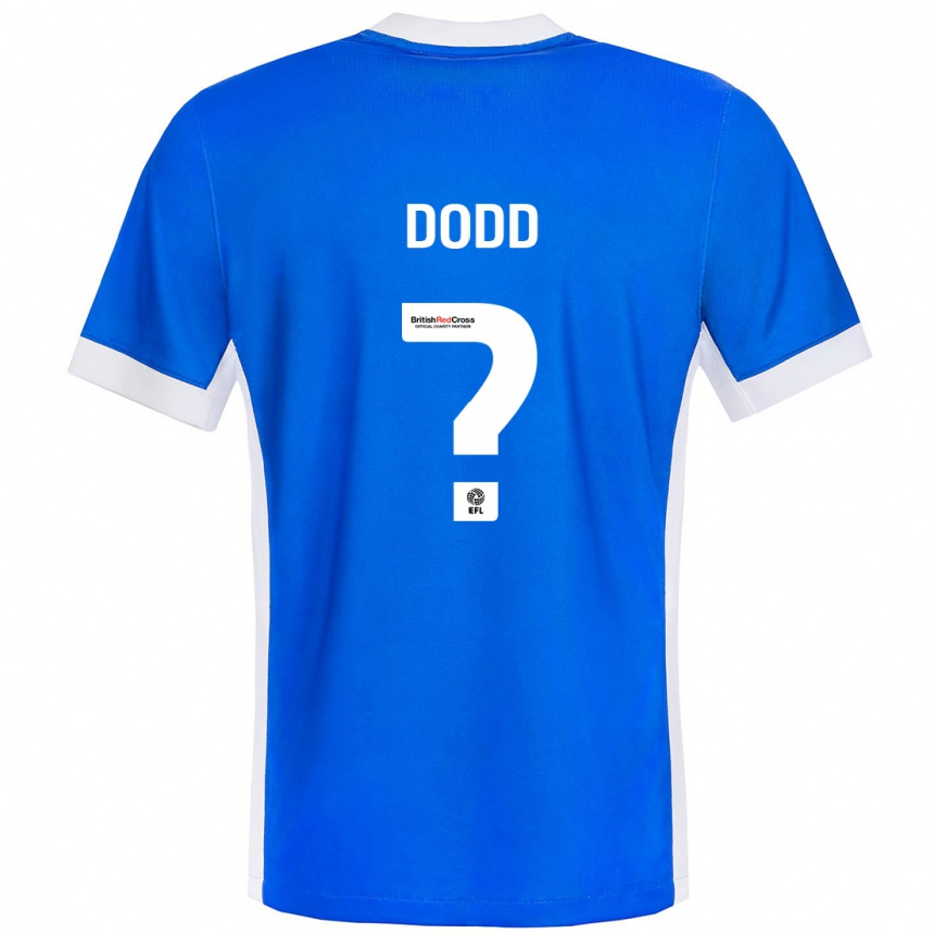 Kids Football Taylor Dodd #0 Blue White Home Jersey 2024/25 T-Shirt Nz