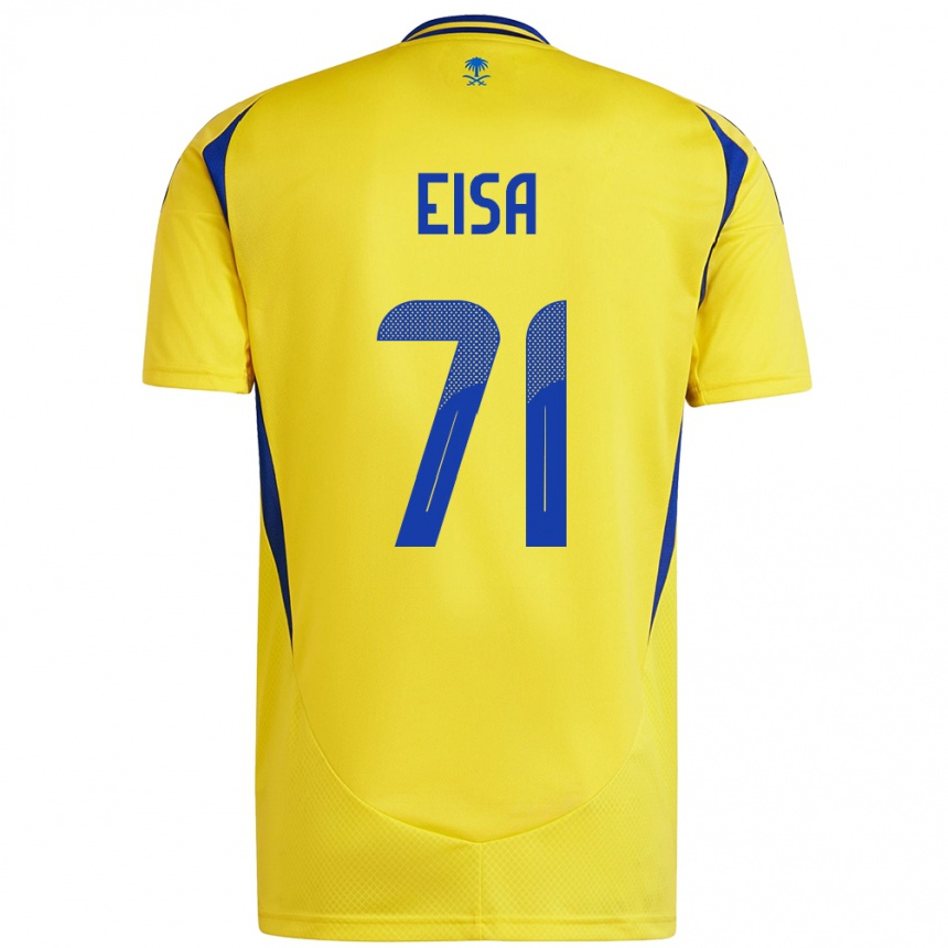 Kids Football Bayan Eisa #71 Yellow Blue Home Jersey 2024/25 T-Shirt Nz