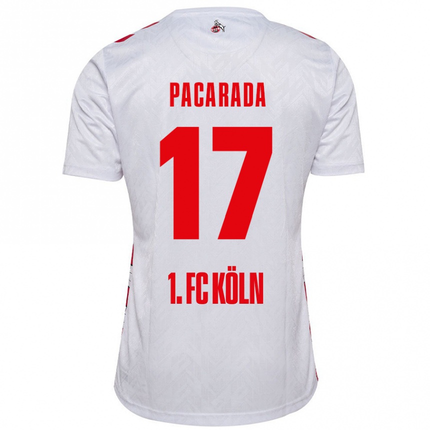 Kids Football Leart Paçarada #17 White Red Home Jersey 2024/25 T-Shirt Nz