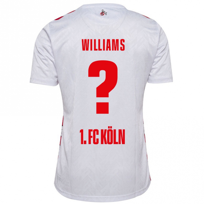 Kids Football Daniel Williams #0 White Red Home Jersey 2024/25 T-Shirt Nz