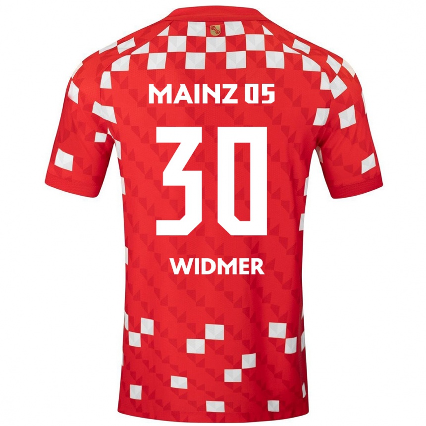 Kids Football Silvan Widmer #30 White Red Home Jersey 2024/25 T-Shirt Nz