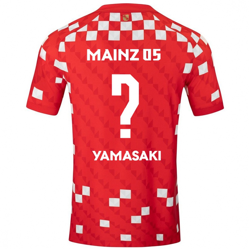 Kids Football Taiyu Yamasaki #0 White Red Home Jersey 2024/25 T-Shirt Nz