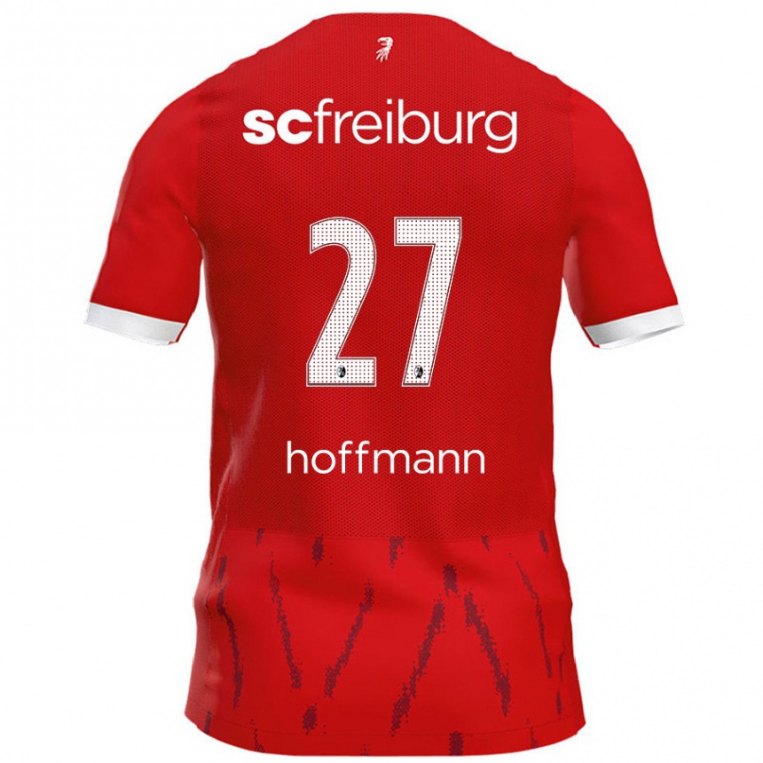 Kids Football Giovanna Hoffmann #27 Red Home Jersey 2024/25 T-Shirt Nz