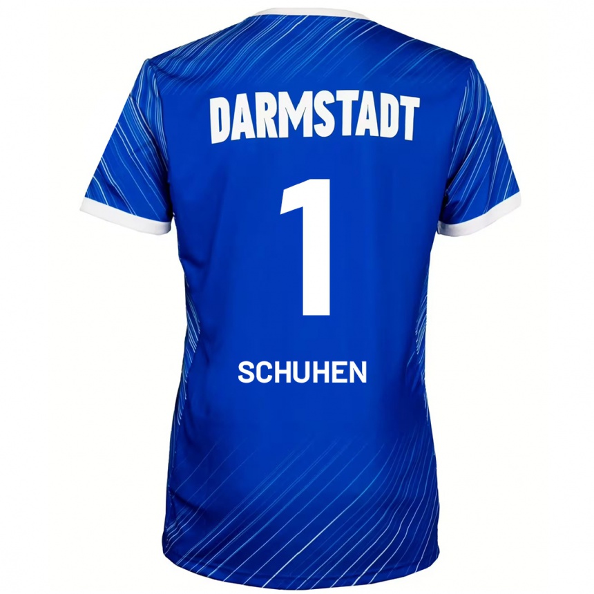 Kids Football Marcel Schuhen #1 Blue White Home Jersey 2024/25 T-Shirt Nz