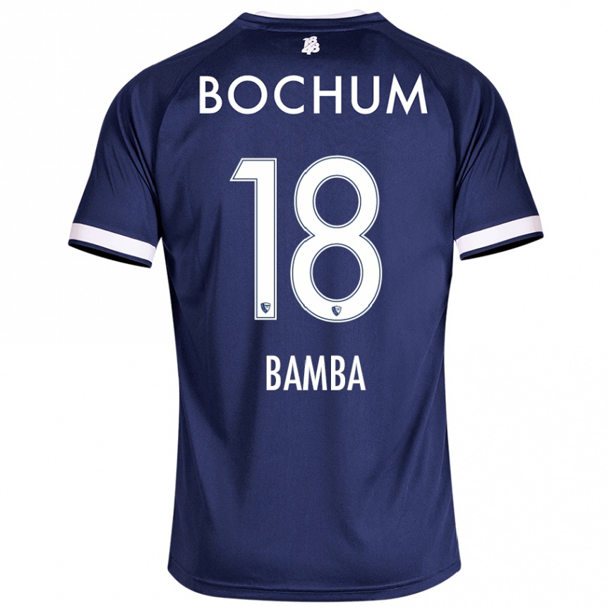 Kids Football Samuel Bamba #18 Dark Blue Home Jersey 2024/25 T-Shirt Nz