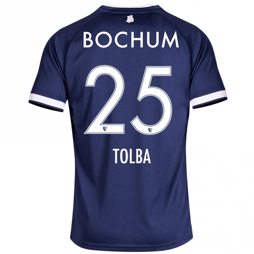 Kids Football Mohammed Tolba #25 Dark Blue Home Jersey 2024/25 T-Shirt Nz