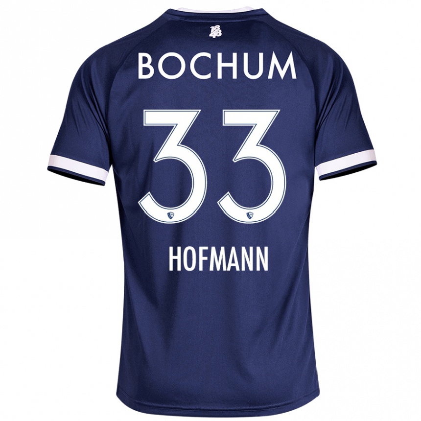 Kids Football Philipp Hofmann #33 Dark Blue Home Jersey 2024/25 T-Shirt Nz