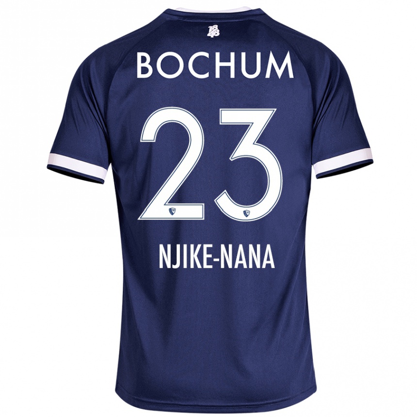 Kids Football Jean-Philippe Njike-Nana #23 Dark Blue Home Jersey 2024/25 T-Shirt Nz