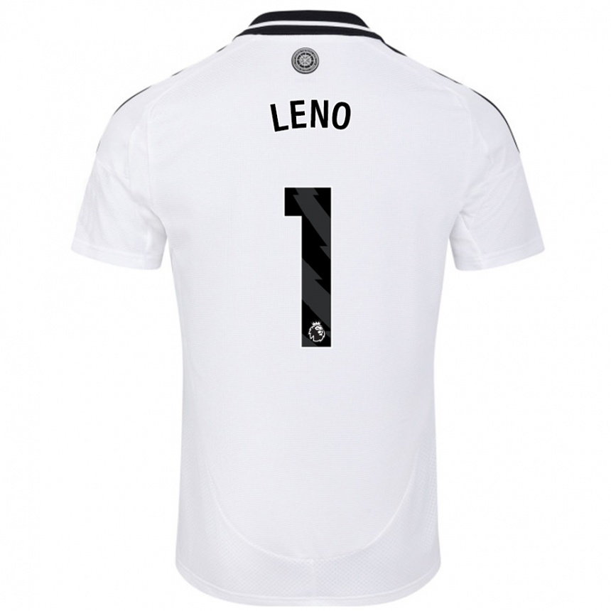 Kids Football Bernd Leno #1 White Home Jersey 2024/25 T-Shirt Nz