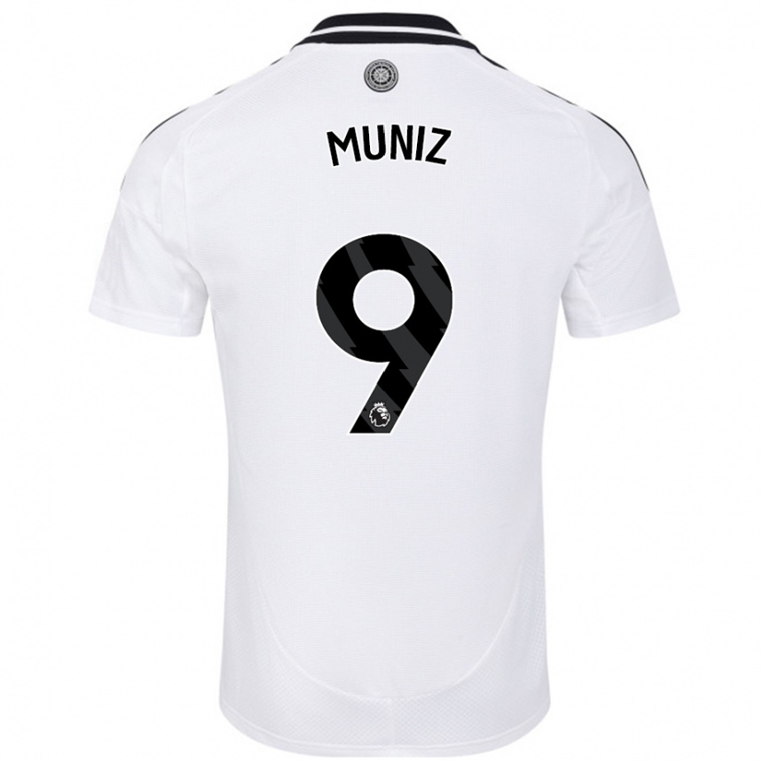 Kids Football Rodrigo Muniz #9 White Home Jersey 2024/25 T-Shirt Nz