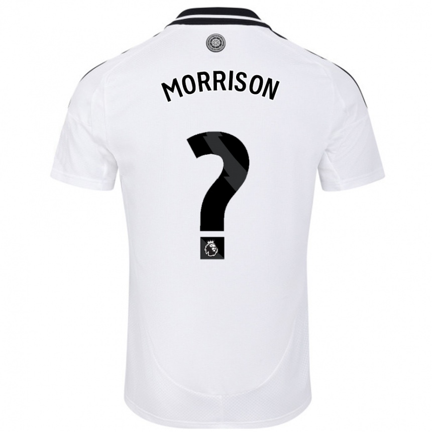 Kids Football Kymarley Morrison #0 White Home Jersey 2024/25 T-Shirt Nz