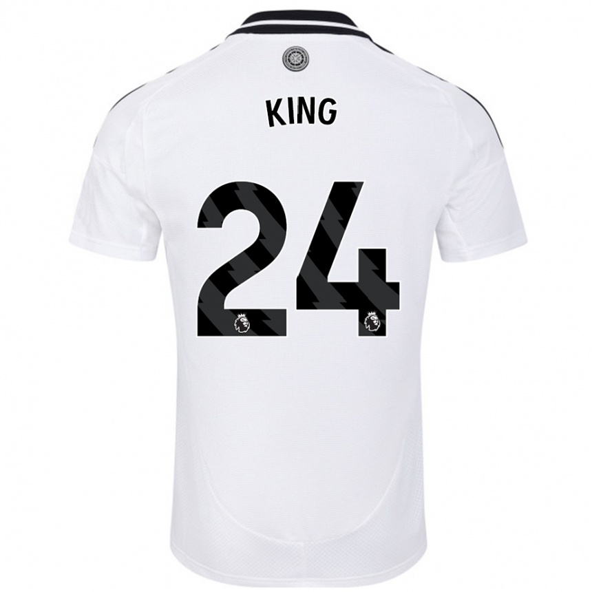 Kids Football Joshua King #24 White Home Jersey 2024/25 T-Shirt Nz