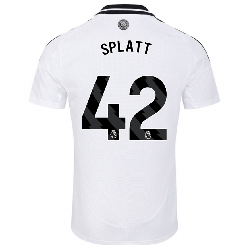 Kids Football Delano Splatt #42 White Home Jersey 2024/25 T-Shirt Nz